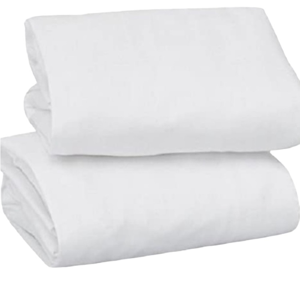 FALLS CREEK baby 2 Pack 100% Cotton Play Yard Fitted Sheet - White New